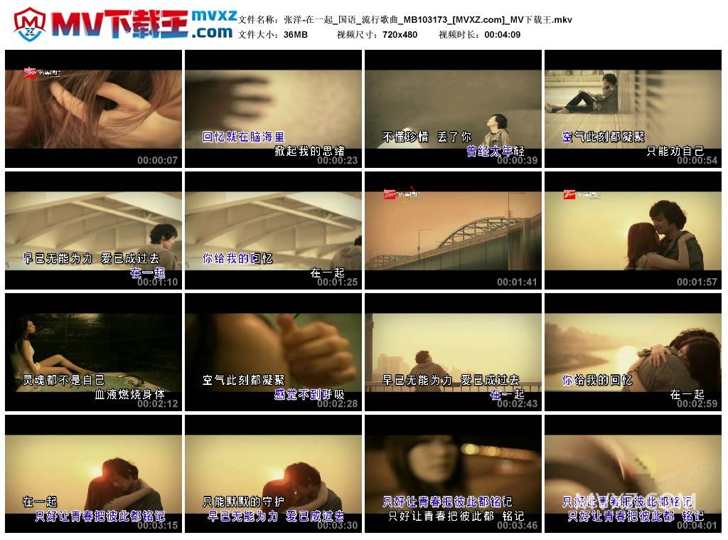 张洋-在一起_国语_流行歌曲_MB103173
